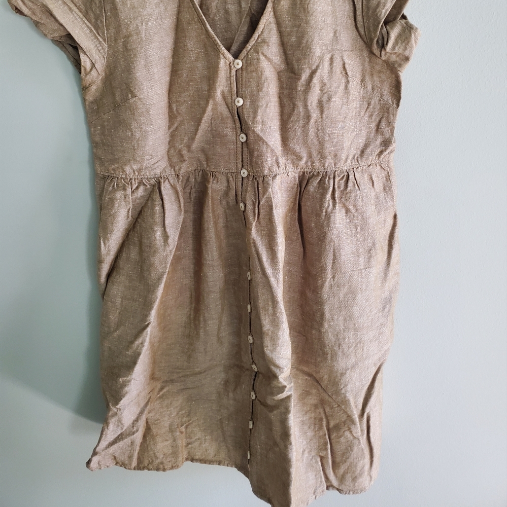Madewell Linen Dress Small - Picture 4 of 12